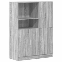 Berkfield Home 2 Piece Kitchen Cabinet Set Grey Sonoma Engineered Wood