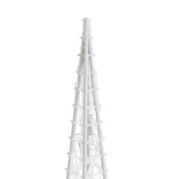 Berkfield Home Beautiful Acrylic Decorative LED Light Cone Set Cold White 60/90/120cm - thumbnail 6