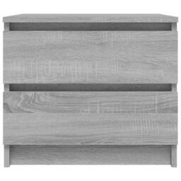 Berkfield Home Spacious Bed Cabinets 2 pcs Grey Sonoma 50x39x43.5 cm Engineered Wood - thumbnail 4