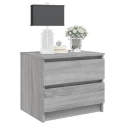 Berkfield Home Spacious Bed Cabinets 2 pcs Grey Sonoma 50x39x43.5 cm Engineered Wood - thumbnail 6