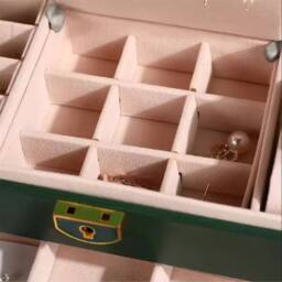 Hinsinc 3-Layer Jewellery Box - Necklace Organizer & Drawers in Black - thumbnail 3