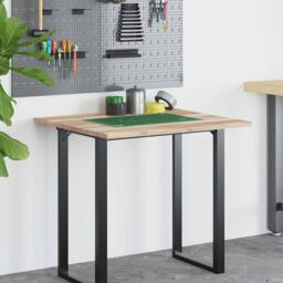 Berkfield Home Desk Top Untreated 100x60x2 cm Solid Wood Acacia in Brown - Size: 100 x 60 x 2 cm - thumbnail 3
