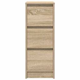 Berkfield Home Sideboard Sonoma Oak 29.5x34x76 cm Engineered Wood in Brown - thumbnail 6