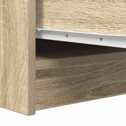 Berkfield Home Sideboard Sonoma Oak 29.5x34x76 cm Engineered Wood in Brown - thumbnail 9