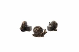 Jardinopia Snail Plant Pot Feet - Set of 3 in Bronze - thumbnail 4