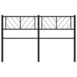 Metal Headboard Black 120 cm - thumbnail 4