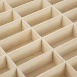 NESTLUNE 80 Grids Wooden Wall Mount ﻿Model Display Cabinet in Natural - thumbnail 6