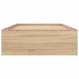 Berkfield Home Bed Frame Sonoma Oak 90x190 cm Single in Brown - thumbnail 6