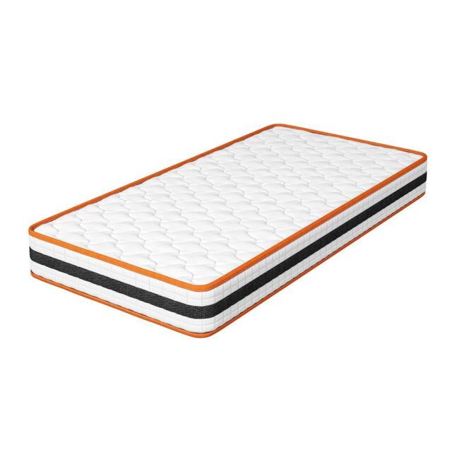 MCC Direct Single Mattress Breathable Memory Foam Sprung OEKO-TEX Certified Mattress in White - image 1