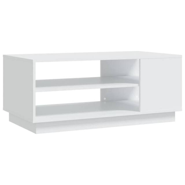 Berkfield Home Coffee Table White 102x55x43 cm Engineered Wood - Size: 102 x 55 x 43 cm - image 1