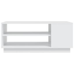 Berkfield Home Coffee Table White 102x55x43 cm Engineered Wood - Size: 102 x 55 x 43 cm - thumbnail 5
