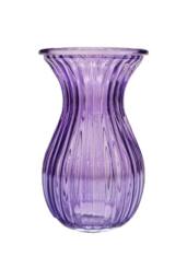 KDMD Lilac Harper Fluted & Flared Glass Vase 14cm 6 Pack - thumbnail 1