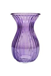KDMD Lilac Harper Fluted & Flared Glass Vase 14cm 6 Pack - thumbnail 2