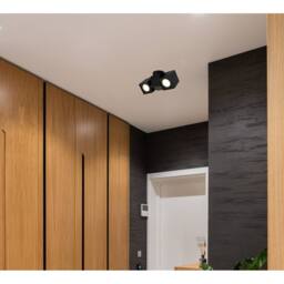 Netlighting Erin Twin Ceiling Spotlight Matt Black 2x GU10 - thumbnail 3