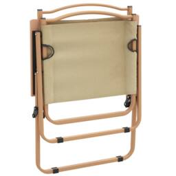 Berkfield Home Camping Chairs 2 pcs Beige 54x55x78 cm Oxford Fabric - Size: 54 x 55 x 78 cm - thumbnail 6