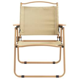 Berkfield Home Camping Chairs 2 pcs Beige 54x55x78 cm Oxford Fabric - Size: 54 x 55 x 78 cm - thumbnail 4