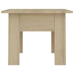 Berkfield Home Coffee Table Sonoma Oak 55x55x42 cm Engineered Wood in Brown - Size: 55 x 55 x 42 cm - thumbnail 5