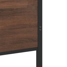 Berkfield Home Metal Bed Frame without Mattress Brown Oak 100x190 cm - thumbnail 8