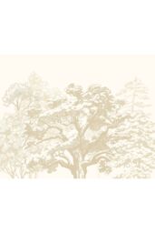 Origin Murals Etched Trees Wall Mural in Light Beige - Size: W300 cm x H240 cm - thumbnail 2