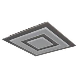 Netlighting Jayden 48cm Semi Flush Ceiling Light Anthracite LED 3000K in Grey - thumbnail 2