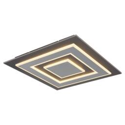 Netlighting Jayden 48cm Semi Flush Ceiling Light Anthracite LED 3000K in Grey - thumbnail 1