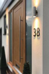 Luxform 230v Eden Wall Light Stainless Steel in Silver - thumbnail 2