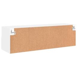 Berkfield Home TV Wall Cabinet White 100x30x30 cm Engineered Wood - Size: 100 x 30 x 30 cm - thumbnail 9