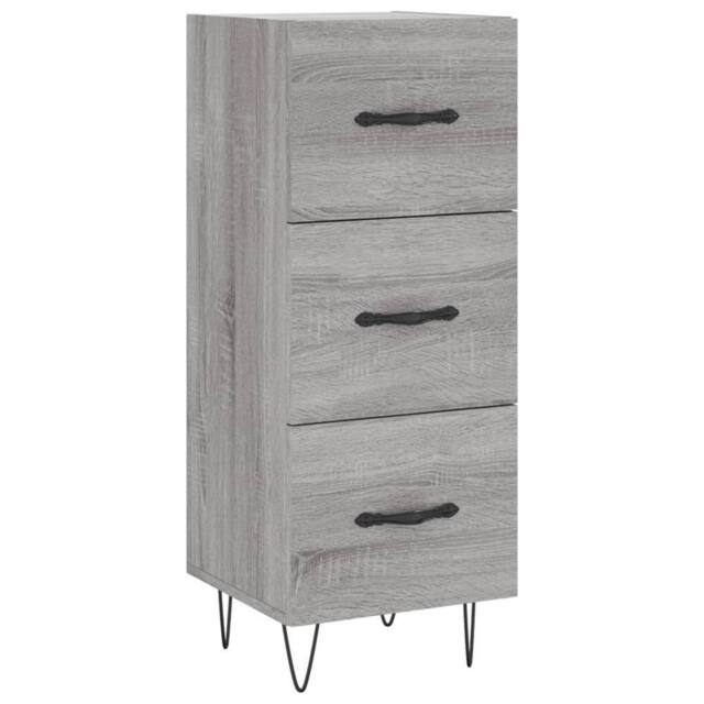 Berkfield Home Sideboard Grey Sonoma 34.5x34x90 cm Engineered Wood - image 1