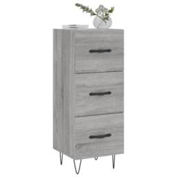 Berkfield Home Sideboard Grey Sonoma 34.5x34x90 cm Engineered Wood - thumbnail 3