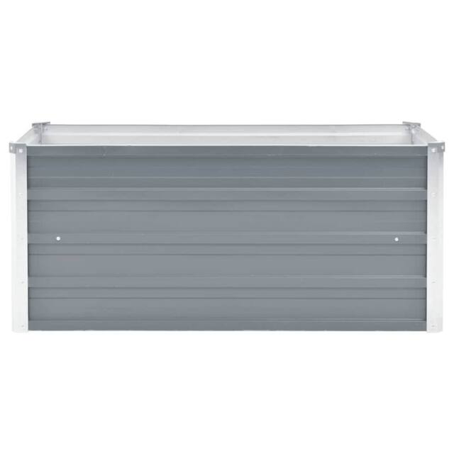 Berkfield Home Garden Raised Bed Galvanised Steel 100x40x45 cm Grey - Size: 100 x 40 x 45 cm - image 1
