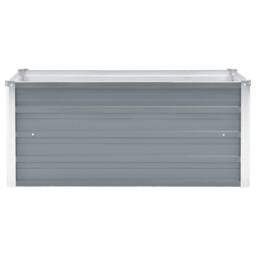 Berkfield Home Garden Raised Bed Galvanised Steel 100x40x45 cm Grey - Size: 100 x 40 x 45 cm - thumbnail 1