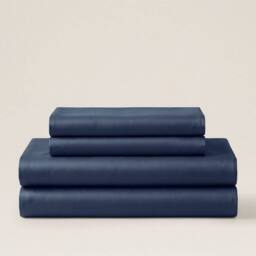 Bedable 100% Cotton Bedding Set Sateen 460 Thread Count - Soft Bedding in Navy - Size: Super King - thumbnail 2