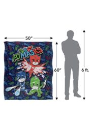 Hasbro PJ Masks PJ Group Attack Kids Silky Touch Blanket 152x127cm in White - Size: 152x127 cm - thumbnail 5