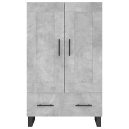 Berkfield Home Highboard Concrete Grey 69.5x31x115 cm Engineered Wood - thumbnail 5