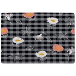 Benjamin Tate Design Blooming Hand Drawn Orange & White Flowers Rug in Natural - Size: Large - thumbnail 1