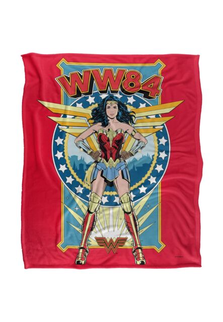 Wonder Woman Stand Tall Silky Touch Super Soft Throw Blanket 152 X 127 cm in White - image 1