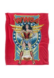 Wonder Woman Stand Tall Silky Touch Super Soft Throw Blanket 152 X 127 cm in White - thumbnail 1