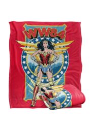 Wonder Woman Stand Tall Silky Touch Super Soft Throw Blanket 152 X 127 cm in White - thumbnail 2