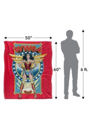 Wonder Woman Stand Tall Silky Touch Super Soft Throw Blanket 152 X 127 cm in White - thumbnail 5