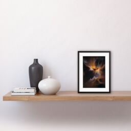 Artery8 Wall Art Print Hubble Space Astronomy Herbig-Haro Jet HH 24 Celestial Lightsaber In Milky Way Dust & Gas Clouds Birth Star Artwork Framed 9X7 - thumbnail 2