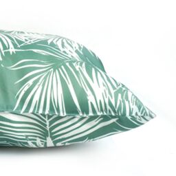 Voltico Palm Leaf Motif Garden Cushion 45 × 45 cm - Polyester Filled in Green - Size: 45 cm x 45 cm - thumbnail 3