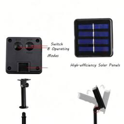 Quipulse 20 Lights Solar-powered Sunflower Garden Ground Lights - thumbnail 3