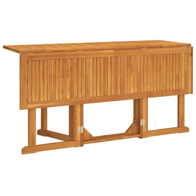 Berkfield Home Beautiful Folding Butterfly Garden Table 150x90x75 cm Solid Wood Teak in Brown - Size: 150 x 90 x 75 cm - image 1