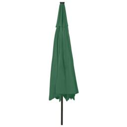 Berkfield Home Sturdy Garden Parasol with LED Lights 400 cm Green - thumbnail 5
