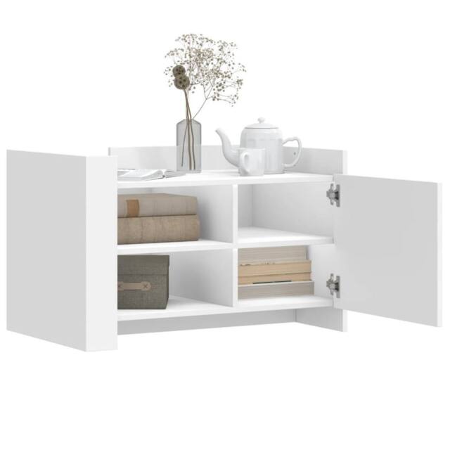 Berkfield Home Durable Coffee Table White 80x50x50 cm Engineered Wood - Size: 80 x 50 x 50 cm - image 1