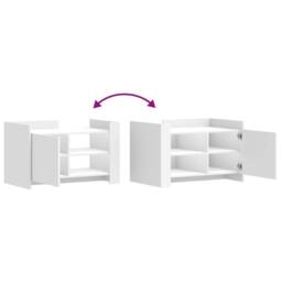 Berkfield Home Durable Coffee Table White 80x50x50 cm Engineered Wood - Size: 80 x 50 x 50 cm - thumbnail 8