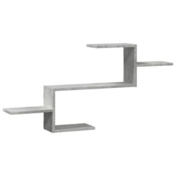 Berkfield Home Wall Shelf Concrete Grey 104x15x49 cm Engineered Wood - Size: 104 x 15 x 49 cm - thumbnail 2