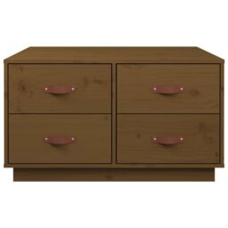 Berkfield Home Coffee Table Honey Brown 80x80x45 cm Solid Wood Pine - Size: 80 x 80 x 45 cm - thumbnail 6