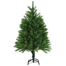 Berkfield Home Realistic Christmas Tree with 150 LEDs with Stand Green 120 cm PE - thumbnail 5