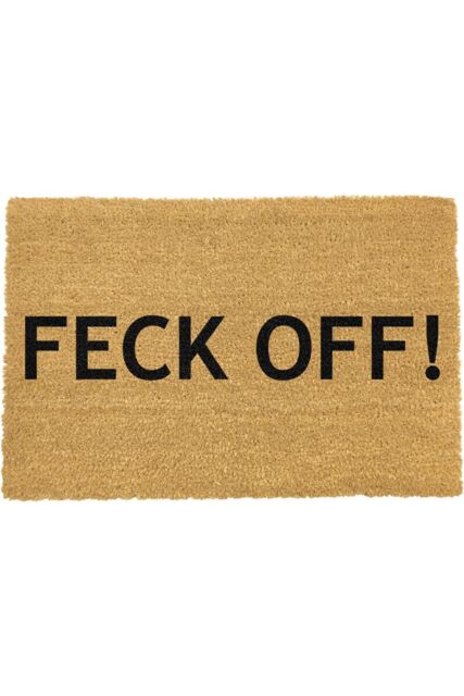 Artsy Mats Feck Off-Doormat - Regular 60x40cm in Black - Size: 40 cm x 60 cm - image 1